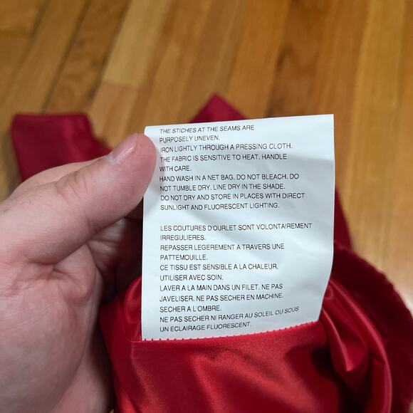 Ganryu Comme Des Garçons Red Lapel Nylon Coat Jacket Small Japan Made Designer - Picture 9 of 13